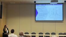 Timea presenting